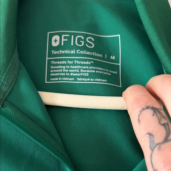 FIGS SET ltd Ed Indocyanine Green SET Size M - Picture 6 of 9